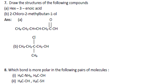 Class 11 Chemistry Organic Chemistry Some Basic Principles and Techniques Exam Questions-1