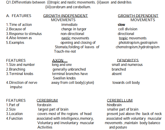 Class 10 Biology Control & Coordination Notes (1)