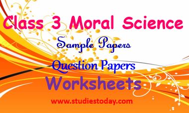 class_3_moral_science_ncert_solution_worksheet_sample_paper_questiont