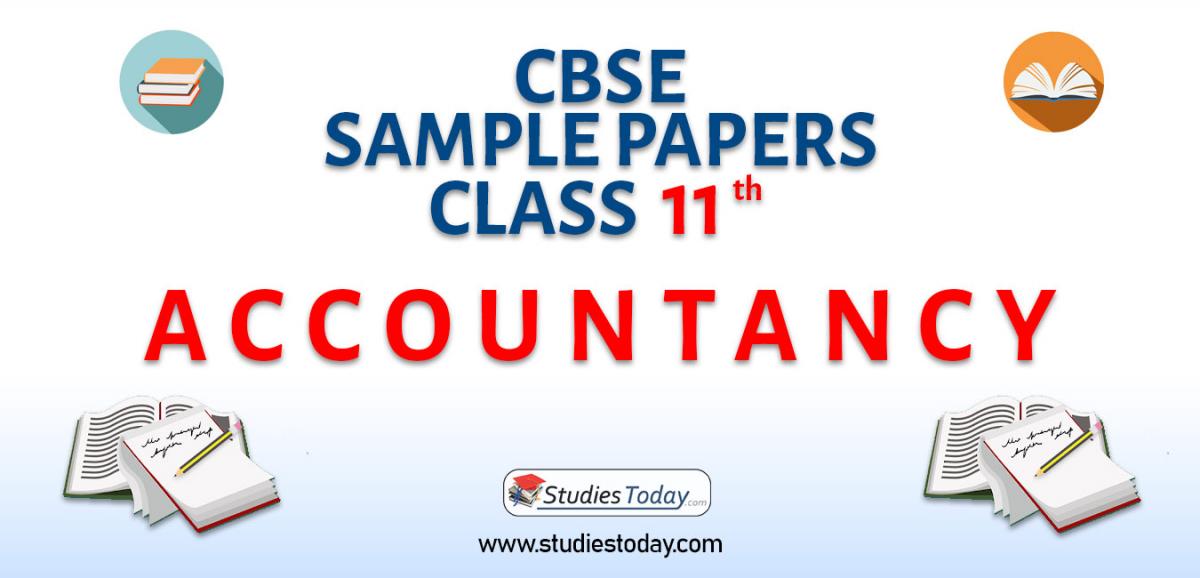 CBSE Sample Paper for Class 11 Accountancy