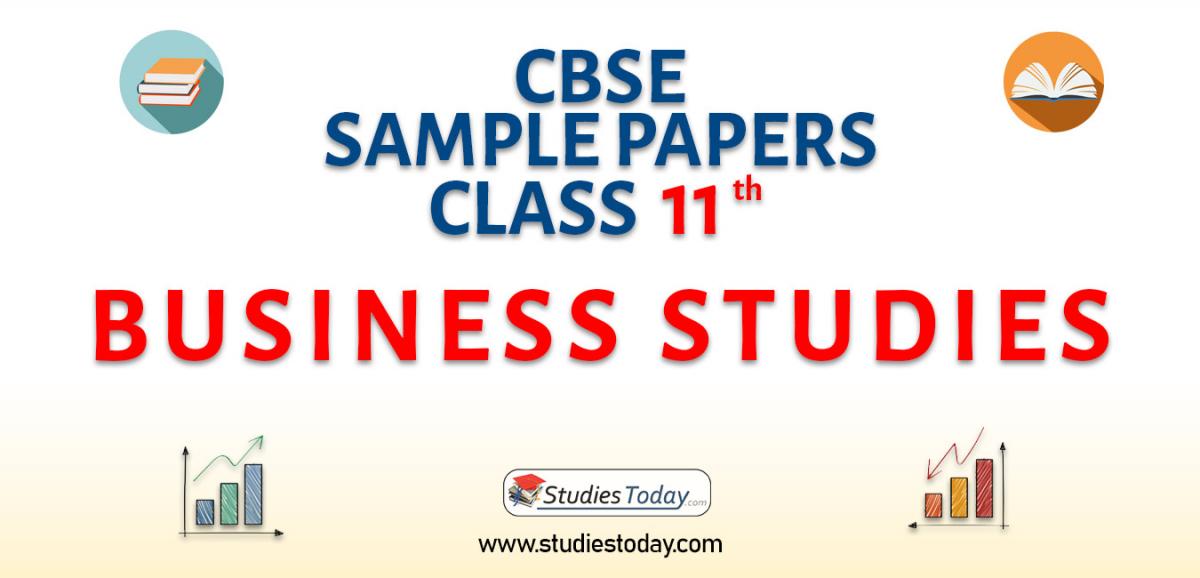 CBSE Sample Paper for Class 11 Business Studies