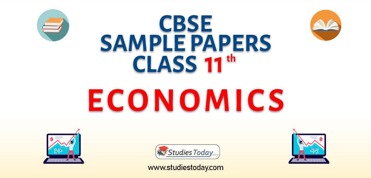 CBSE Sample Paper for Class 11 economics