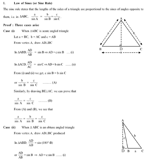 CBSE Class 11 Maths Trigonometric Functions