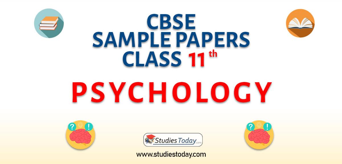 CBSE Sample Paper for Class 11 psychology