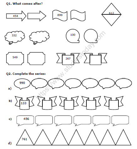 CBSE Class 2 Maths Practice Worksheet (2) 1