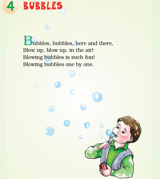 NCERT Class 1 English Raindrops Bubbles