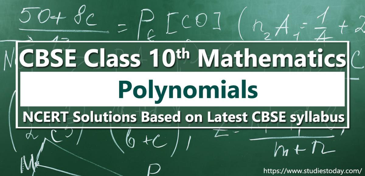 NCERT Solutions for Class 10 Polynomials