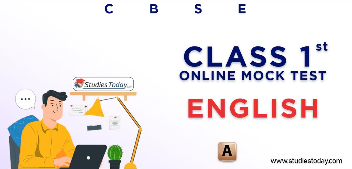 CBSE Class 1 English Online Mock Test