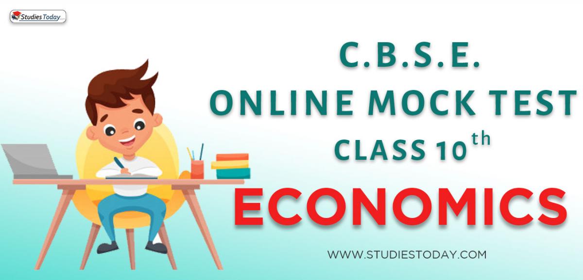 CBSE Class 10 Economics Online Mock Test