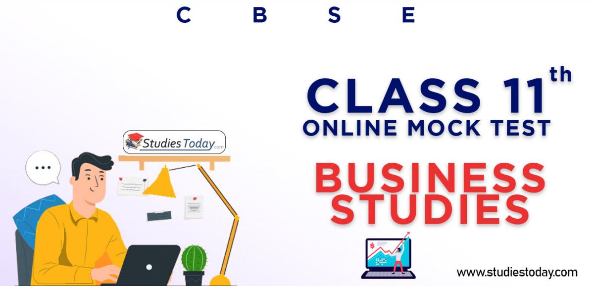 CBSE Class 11 Business Studies Online Mock Test