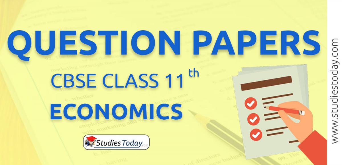 CBSE Class 11 Economics Question Papers