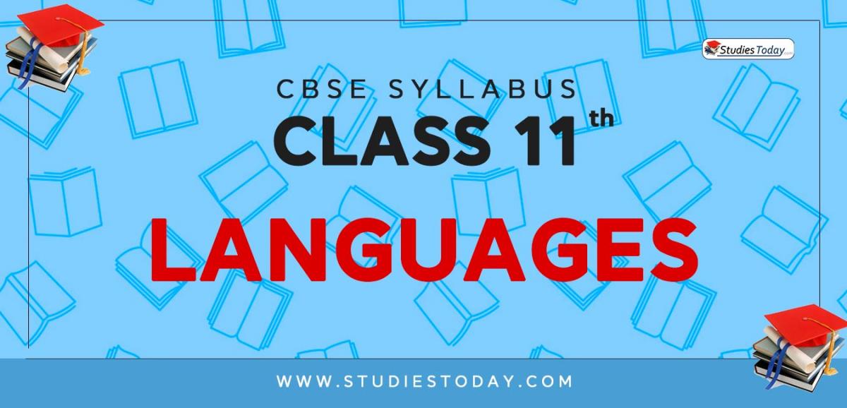 CBSE Class 11 Syllabus for Languages 2020 2021