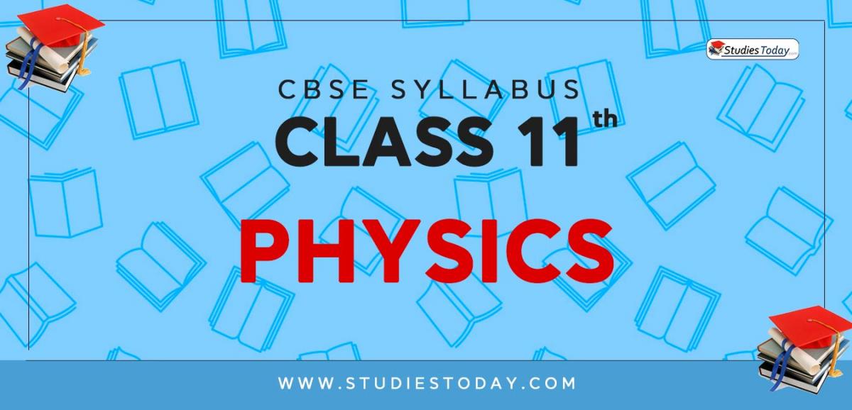 CBSE Class 11 Syllabus for Physics 2020 2021