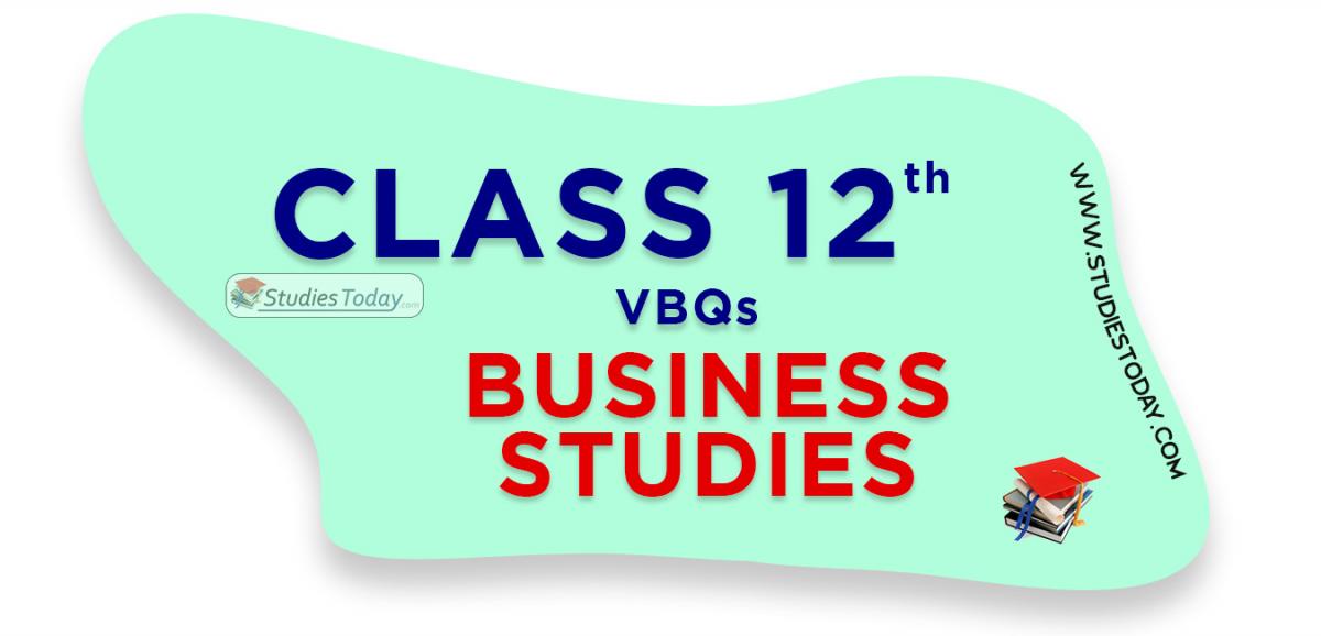 CBSE Class 12 Business Studies VBQs