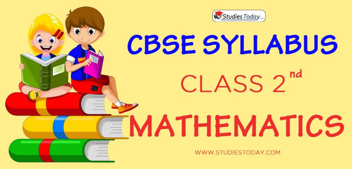 CBSE Class 2 Syllabus for Mathematics 2020 2021