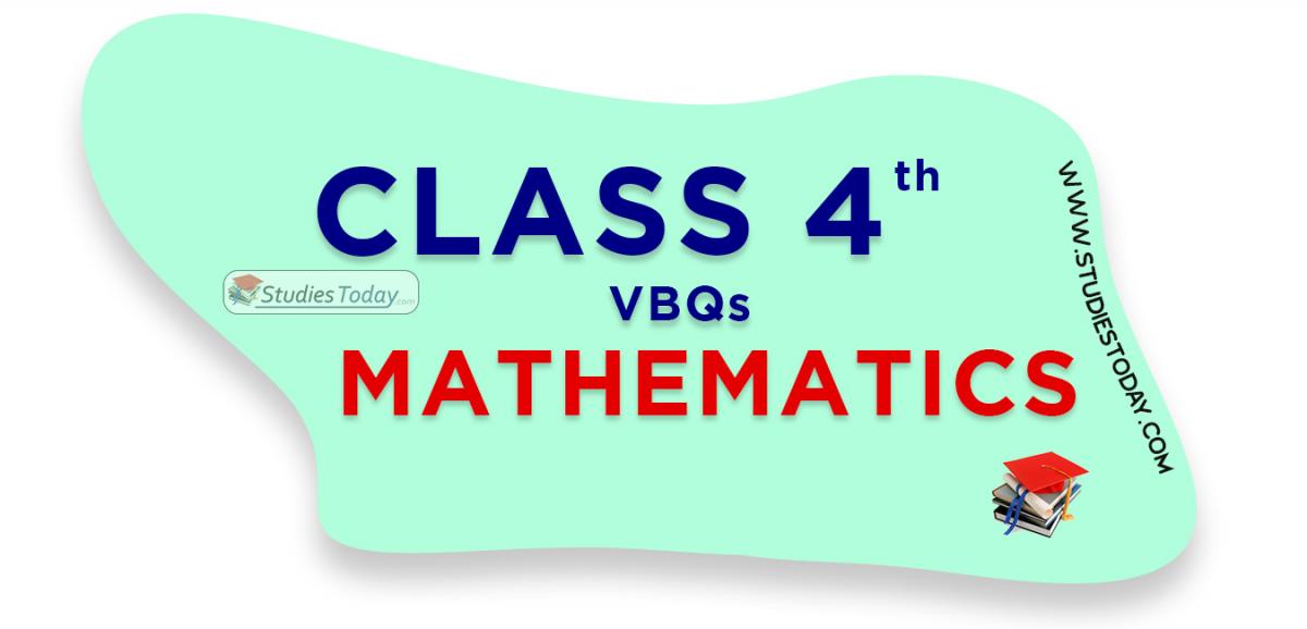 CBSE Class 4 Mathematics VBQs