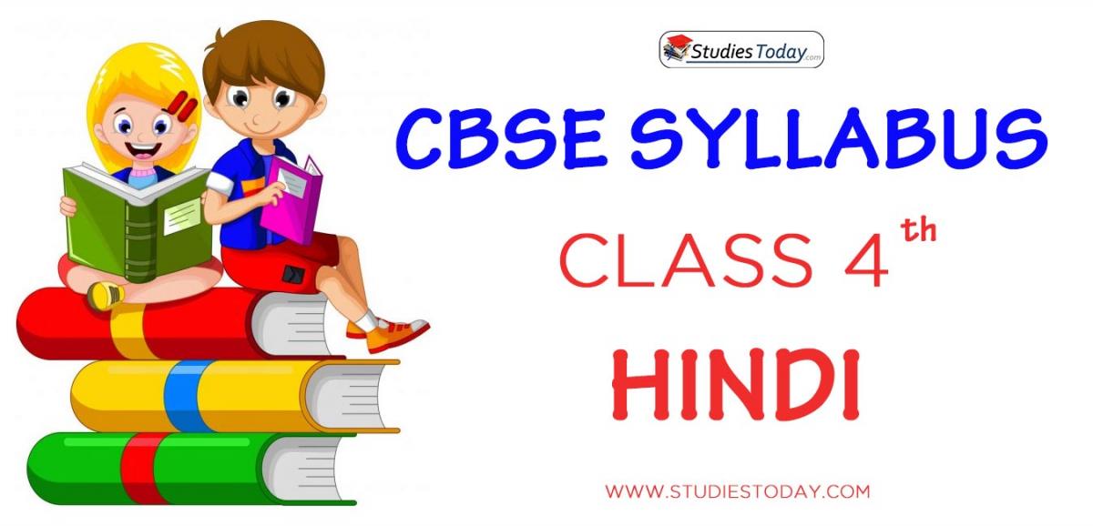 CBSE Class 4 Syllabus for Hindi 2020 2021