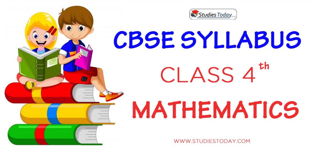 CBSE Class 4 Syllabus for Mathematics 2020 2021