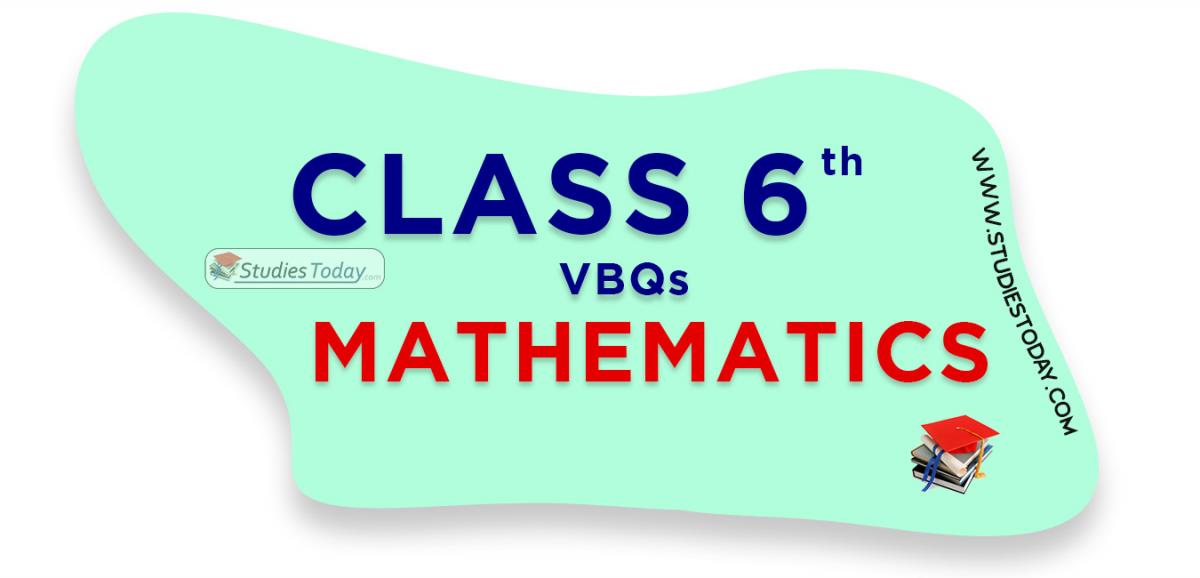 CBSE Class 6 Mathematics VBQs