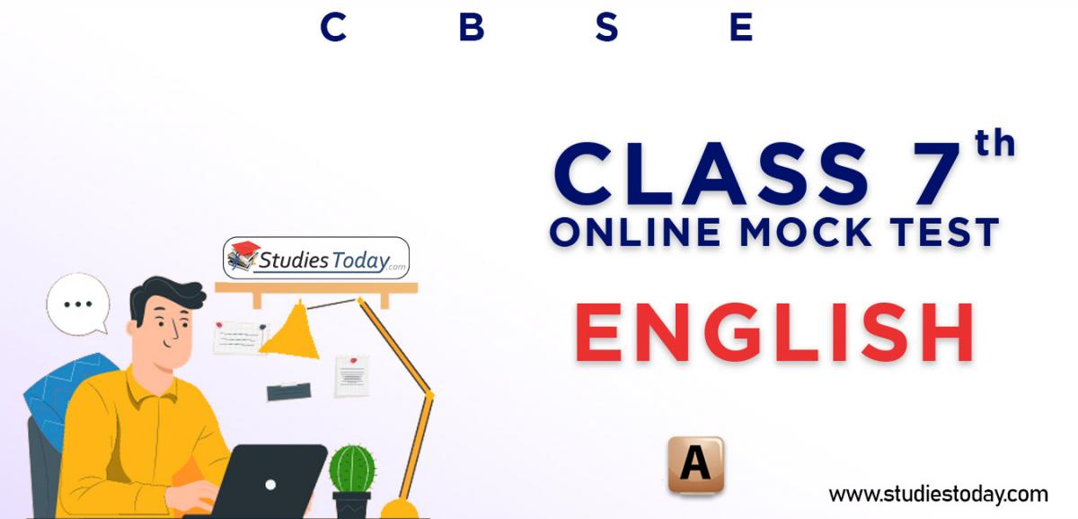 CBSE Class 7 English Online Mock Test