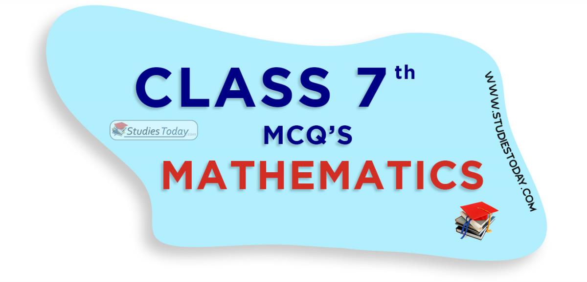 CBSE Class 7 Mathematics MCQs