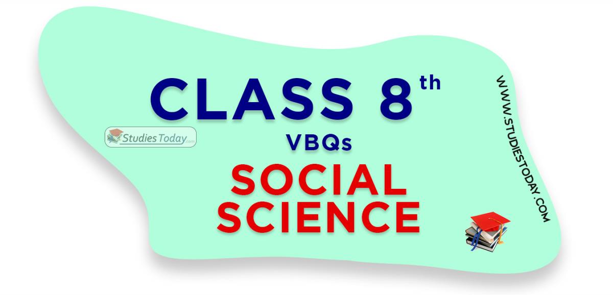 CBSE Class 8 Social Science VBQs