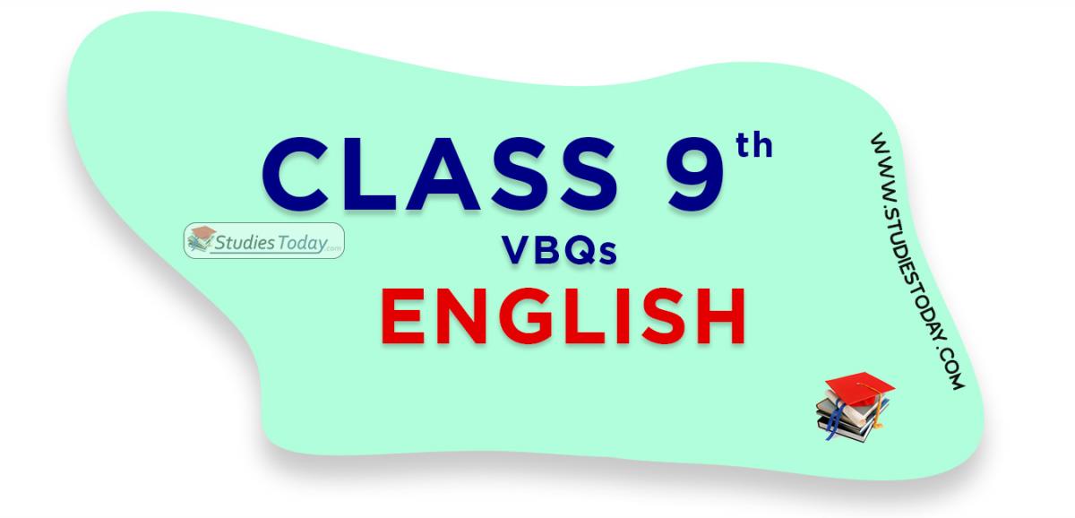 CBSE Class 9 English VBQs