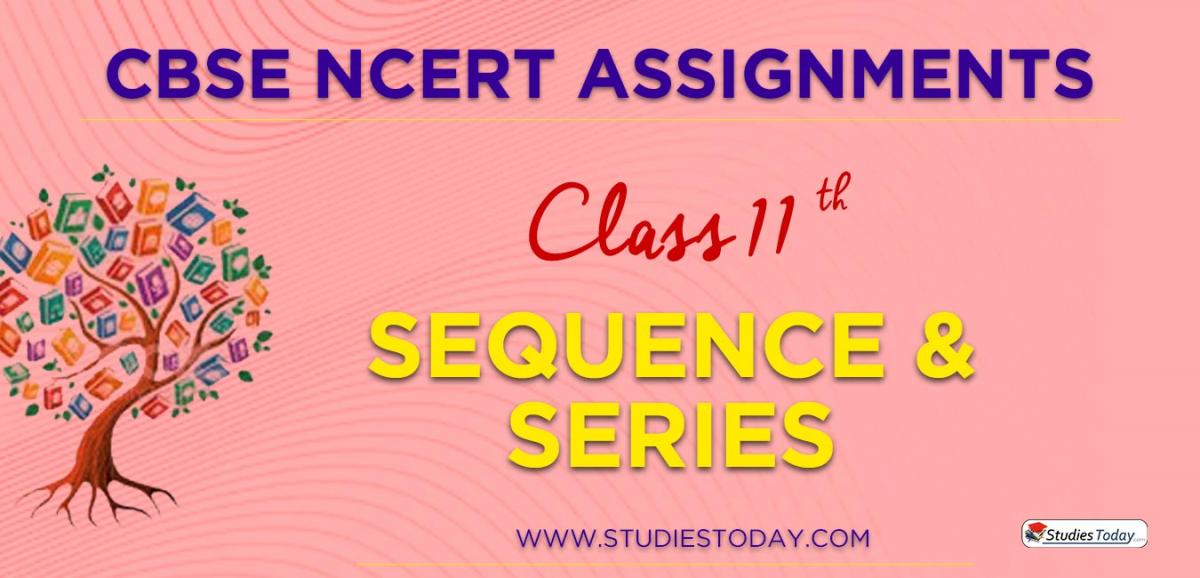 CBSE NCERT Assignments for Class 11 Sequence And Series