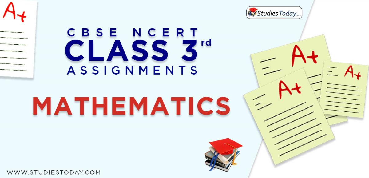 CBSE NCERT Assignments for Class 3 Mathematics
