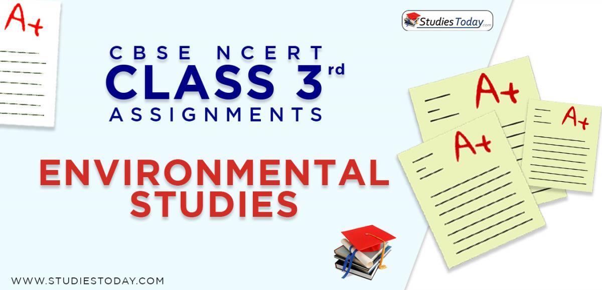CBSE NCERT Assignments for Class 3 Environmental Studies