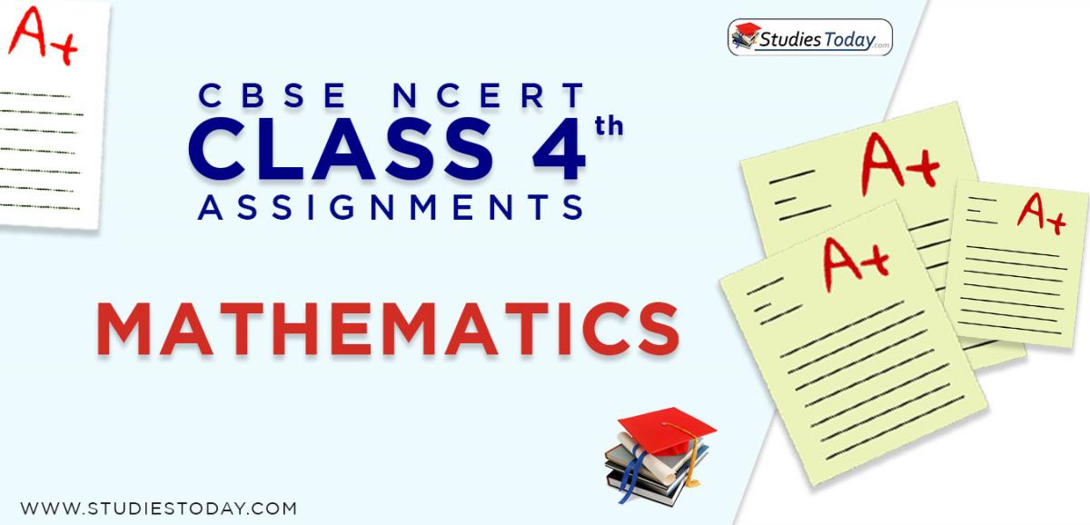 CBSE NCERT Assignments for Class 4 Mathematics