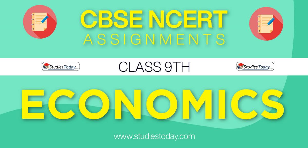 CBSE NCERT Assignments for Class 9 Economics
