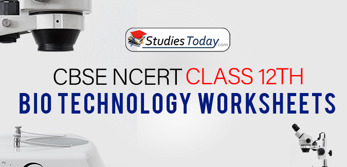 CBSE NCERT Class 12 Bio Technology Worksheets