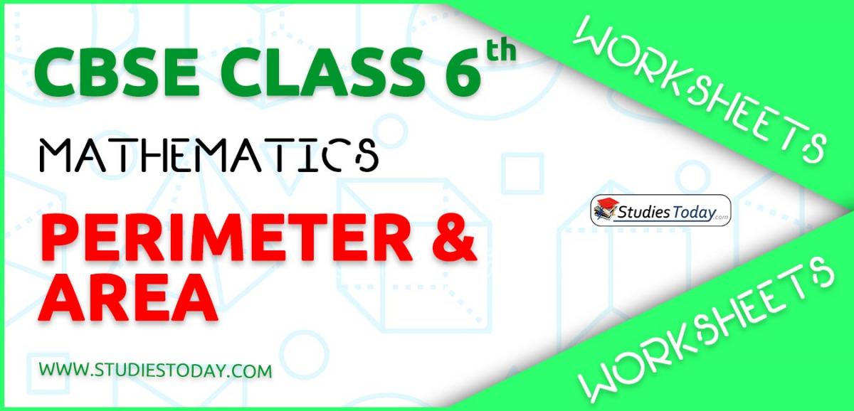 CBSE NCERT Class 6 Perimeter And Area Worksheets