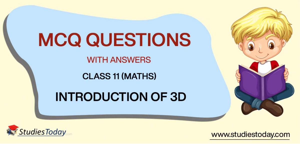 MCQs for Class 11 Mathematics Introduction of 3D