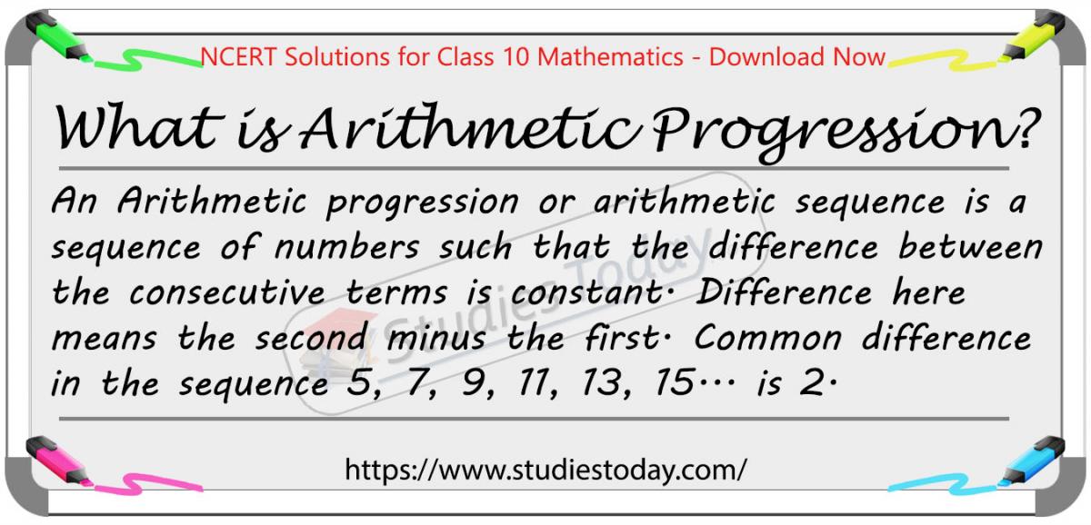 NCERT Solutions for Class 10 Arithmetic Progression