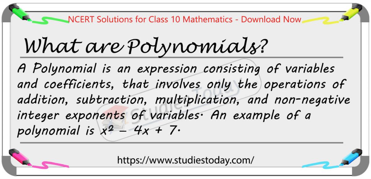 NCERT Solutions for Class 10 Polynomials