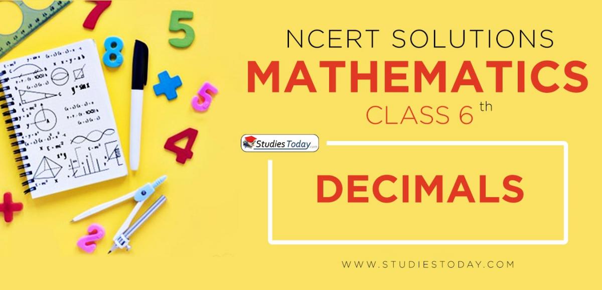 NCERT Solutions for Class 6 Decimals