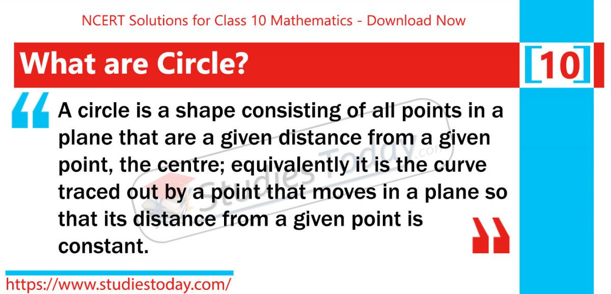 NCERT Solutions for Class 9 Circle