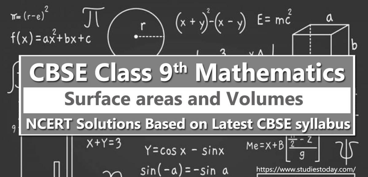 NCERT Solutions for Class 9 Surface areas and Volumes