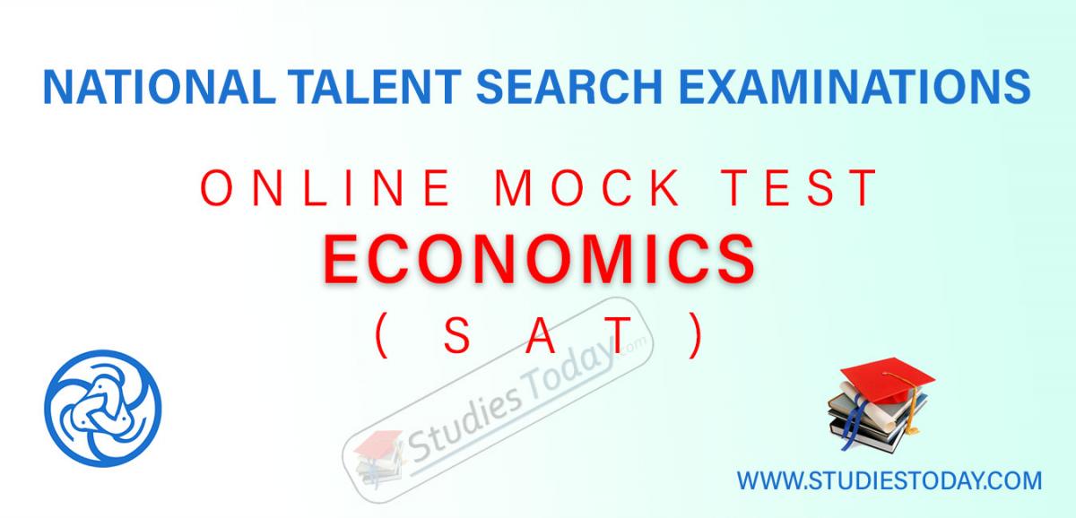 NTSE SAT Economics Online Mock Tests