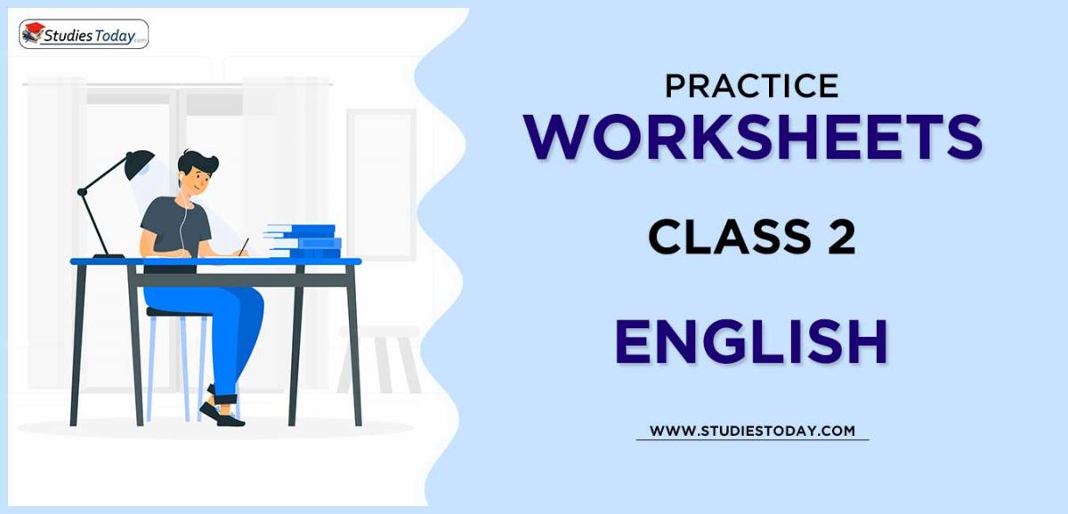 Printable Worksheets Class 2 English PDF download 