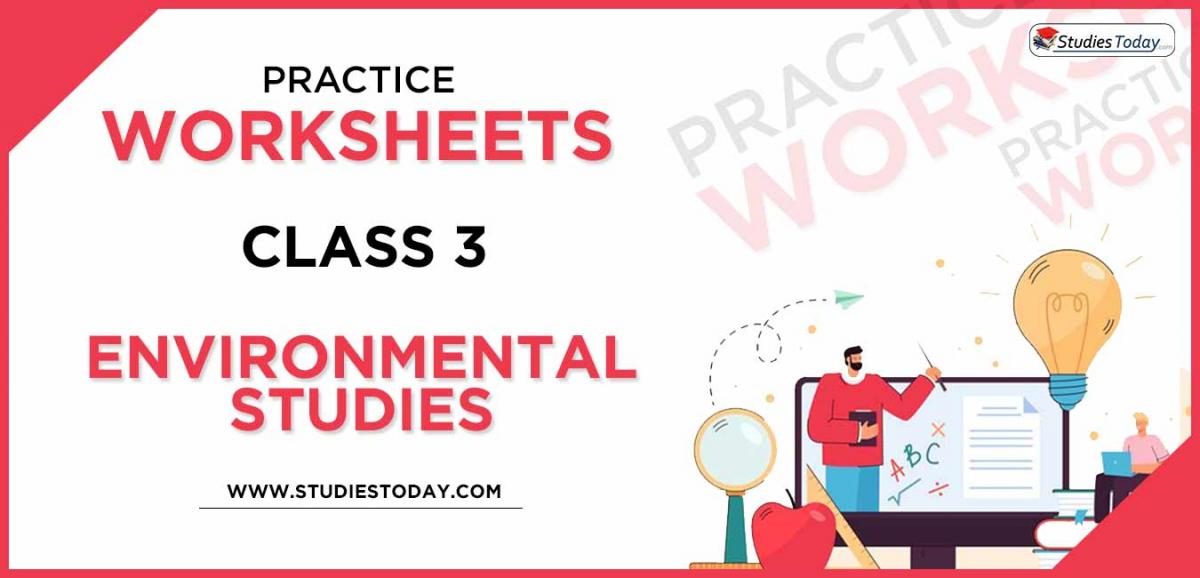 Printable Worksheets Class 3 EVS PDF download 