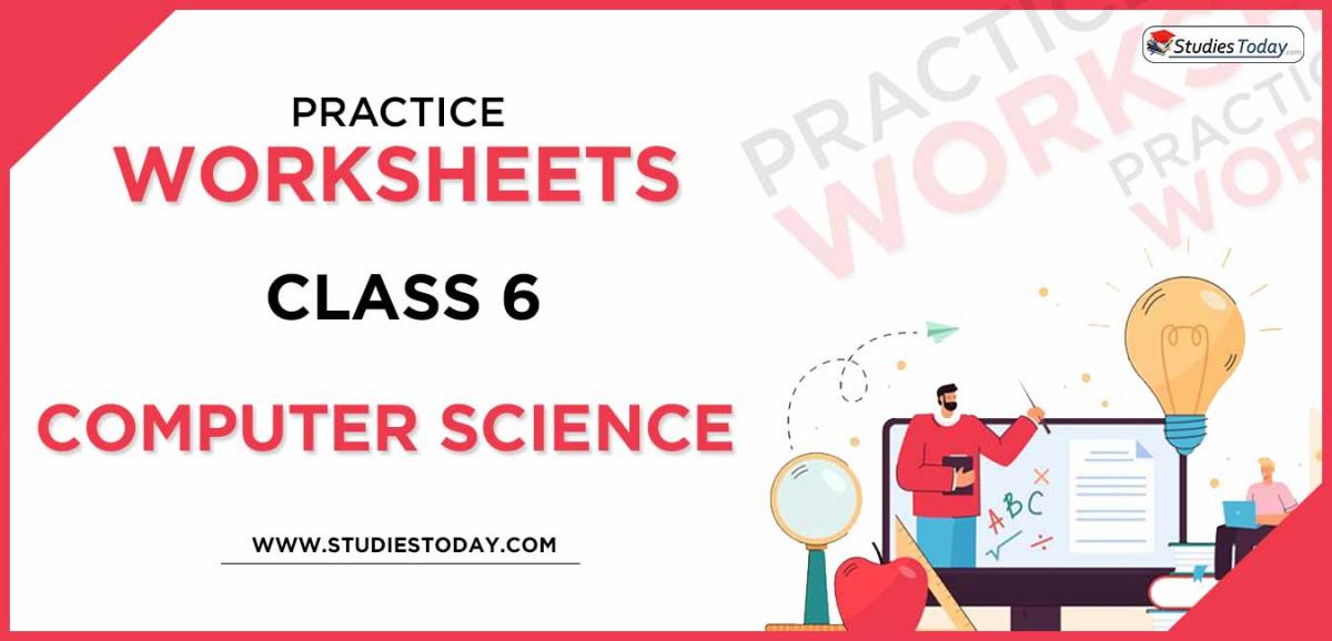 Printable Worksheets Class 6 Computer Science PDF download 