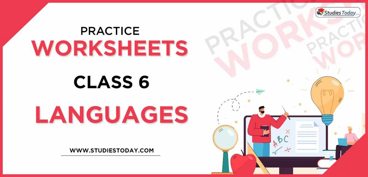 Printable Worksheets Class 6 Languages PDF download 