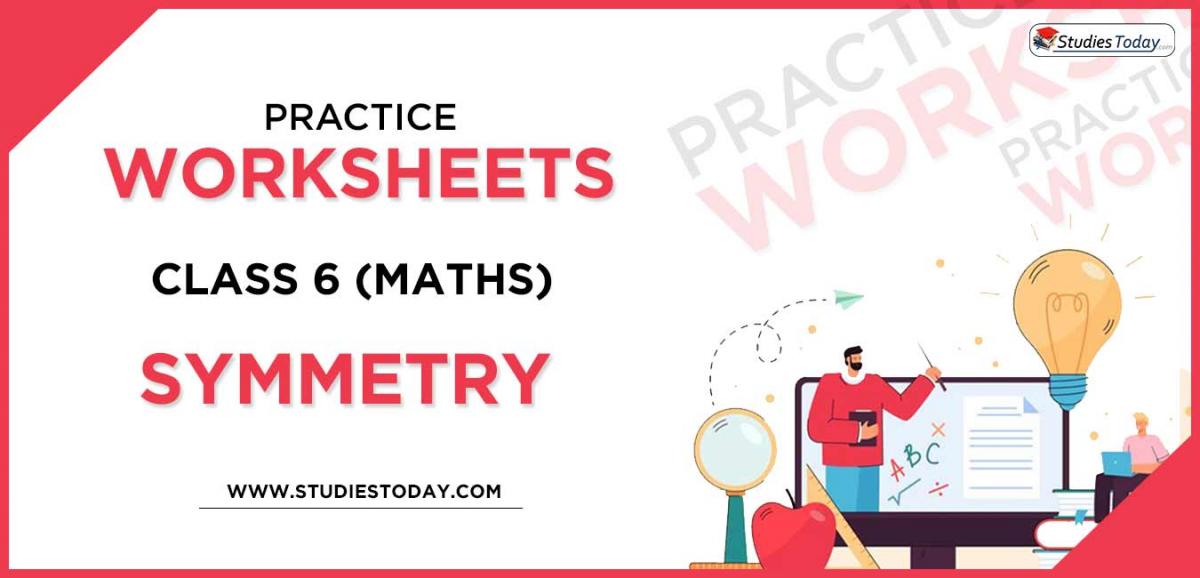 Printable Worksheets Class 6 Symmetry PDF download 