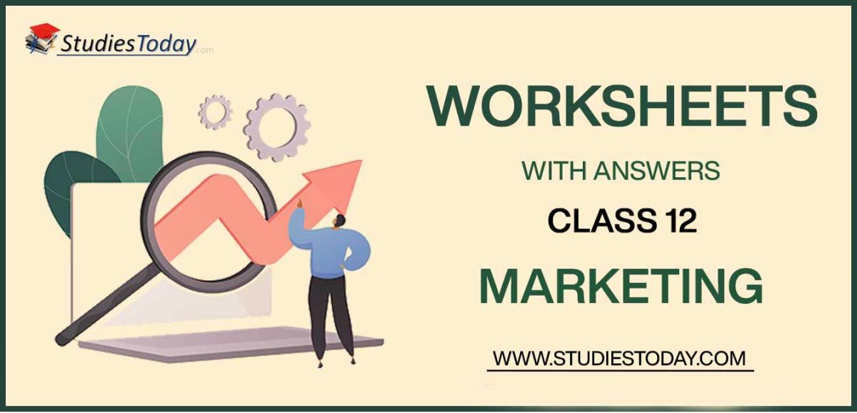 Printable Worksheets Class 12 Marketing PDF download