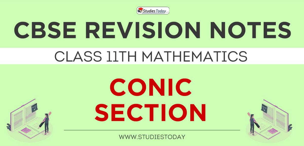Revision Notes for CBSE Class 11 Conic Section