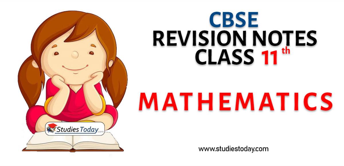 Revision Notes for CBSE Class 11 Mathematics