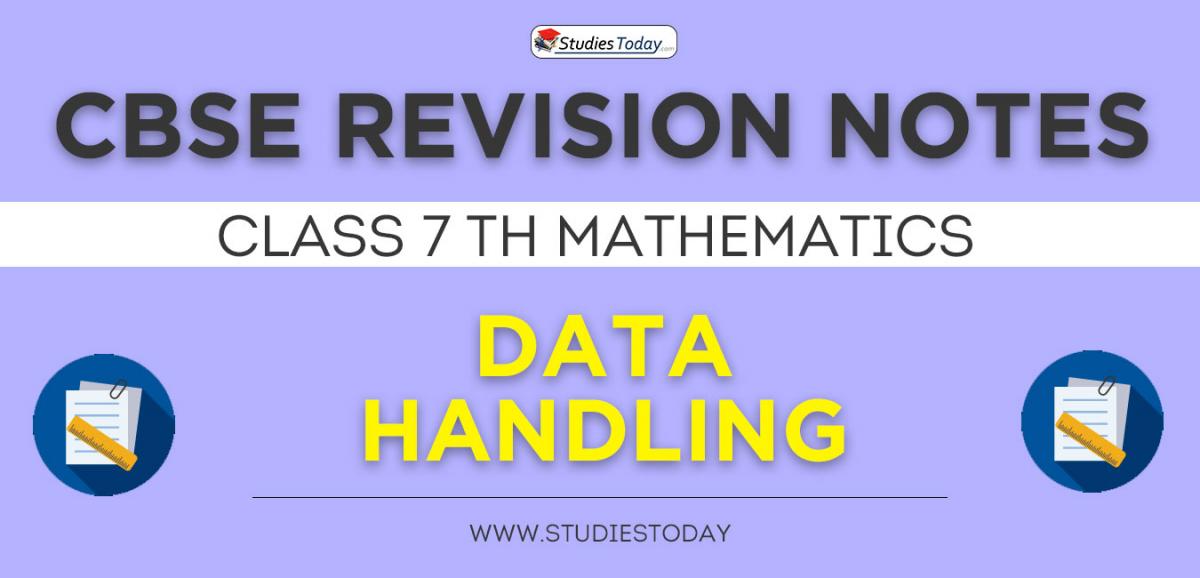 Revision Notes for CBSE Class 7 Data Handling